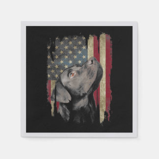 Black Labrador Gift USA Flag Lab Owner Duck Hunter Servet