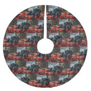 Black Labrador Hond Kerstfeest Kerstboom Rok