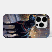 Black Labrador Kerstfeest Seizoen Case-Mate iPhone Case (Achterkant (horizontaal))