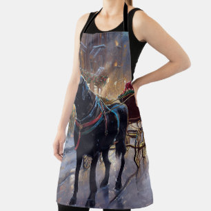 Black Labrador Kerstfeest Seizoen Schort