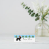 Black Labrador kerstkerstkerstkerstkerstBladwijzer Mini Visitekaartje (Staand voorkant)