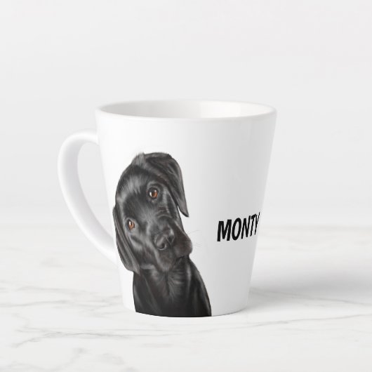 Black Labrador Latte Mok (Linkerhoek)