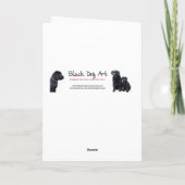 Black Labrador Love - Carte de Noël (Dos)