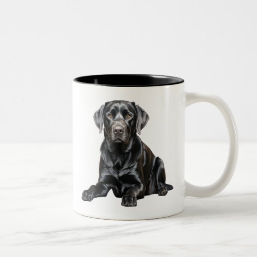 Black Labrador Mug (Droit)