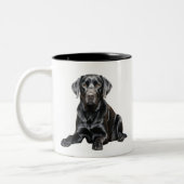 Black Labrador Mug (Gauche)