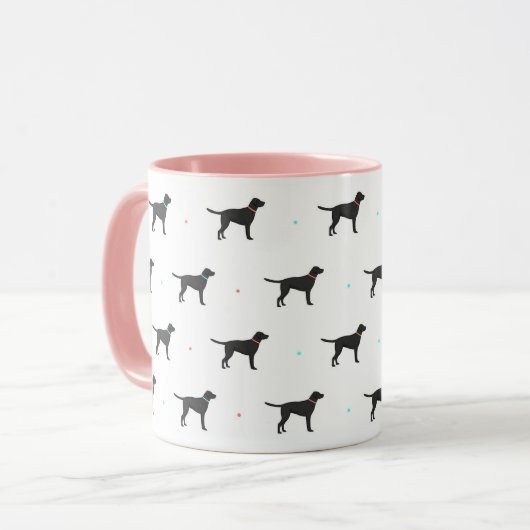 Black Labrador Pattern-Mok Mok (Voorkant links)