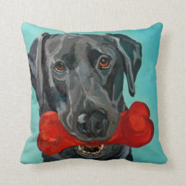 Black Labrador Pillow Kussen