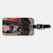 Black Labrador Pirate Dog Bagagelabel (Voorkant horizontaal)