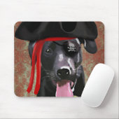 Black Labrador Pirate Dog Muismat (Met muis)