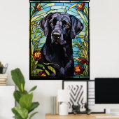 Black Labrador Poster (Thuiskantoor)