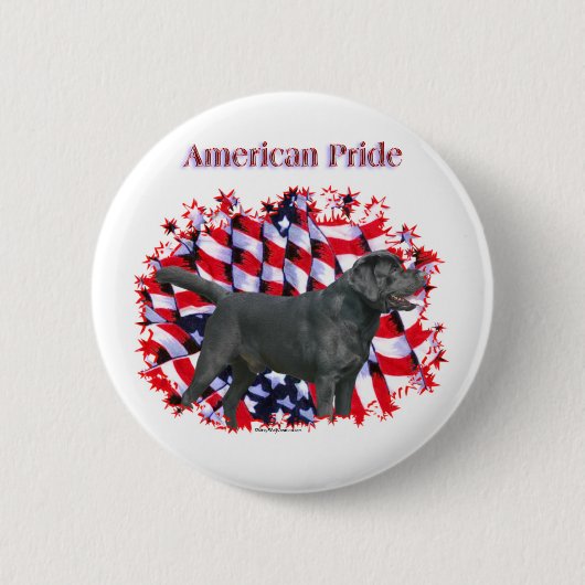 Black Labrador Pride - Button (Voorkant)
