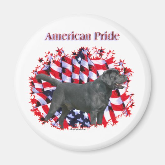 Black Labrador Pride - Magnet (Devant)