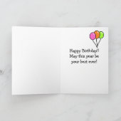 Black Labrador Puppy Cartoon Kaart (Binnen)