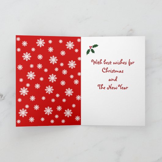 Black Labrador Puppy & Santa Hat Kerstmis Feestdagen Kaart (Binnen)