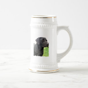 Black Labrador Retriever Beer Stein Bierpul
