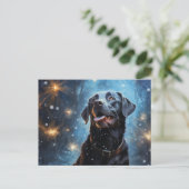 Black Labrador Retriever Briefkaart (Staand voorkant)