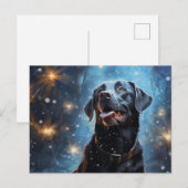 Black Labrador Retriever Briefkaart (Voorkant / Achterkant)