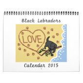 Black Labrador Retriever Cartoon Calendrier 2015 (Protection)