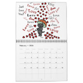 Black Labrador Retriever Cartoon Calendrier 2015 (Feb 2026)