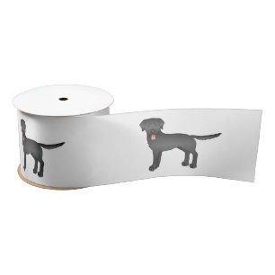 Black Labrador Retriever Cartoon Dog Illustratie Lint
