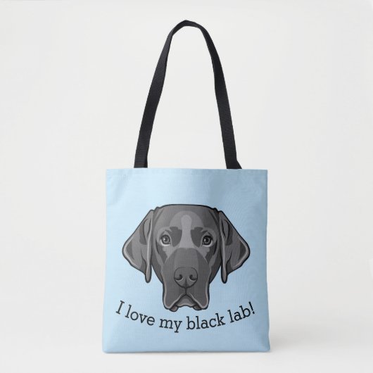 Black Labrador Retriever Chien Design Sac fourre-t (Devant)