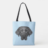 Black Labrador Retriever Chien Design Sac fourre-t (Dos)