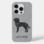 Black Labrador Retriever Dog Black Lab Hondenliefh Case-Mate iPhone Case (Achterkant)