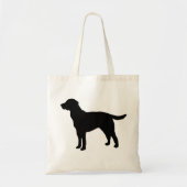 Black Labrador Retriever Dog Canvas tas (Voorkant)