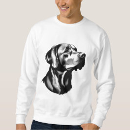 Black Labrador Retriever Dog Dad Illustration Trui