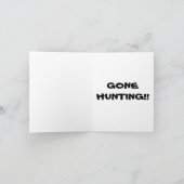 BLACK LABRADOR RETRIEVER DOG & DECOY DUCK ~ CARD KAART (Binnen)