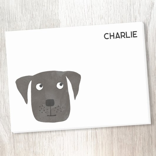 Black Labrador Retriever Dog gepersonaliseerd Post-it® Notes