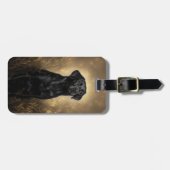 Black Labrador Retriever Dog Lab Bagagelabel (Voorkant horizontaal)