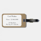 Black Labrador Retriever Dog Lab Bagagelabel (Achterkant horizontaal)