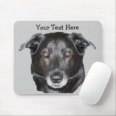 Black Labrador Retriever Dog Mousepad Muismat (Met muis)