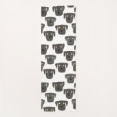 Black Labrador Retriever Dog Yogamat (Voorkant)