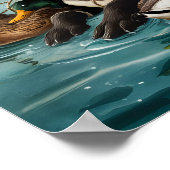 Black Labrador Retriever, Duck Hunters Poster (Hoek)