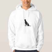 Black Labrador Retriever Élégant Sweat - shirt à c (Devant)