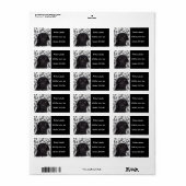 Black Labrador Retriever Etiket (Full Sheet)