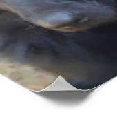 Black Labrador Retriever Expressive Eyes Dog Art Poster (Hoek)