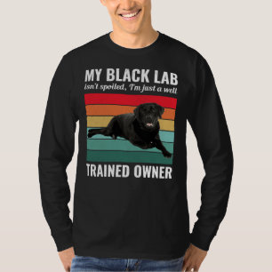 Black Labrador Retriever Hondenlab Eigenaar Traine T-shirt