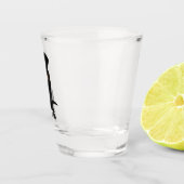 Black Labrador Retriever Hondenliefhebber Gift Shot Glas (Rechts)