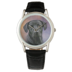 Black Labrador Retriever Horloge
