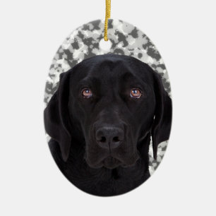 Black Labrador Retriever Keramisch Ornament