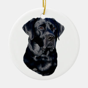 Black Labrador Retriever Keramisch Ornament