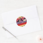 Black Labrador Retriever Kerst stickers (Envelop)