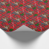 Black Labrador Retriever Kerstmis Cadeaupapier (Hoek)