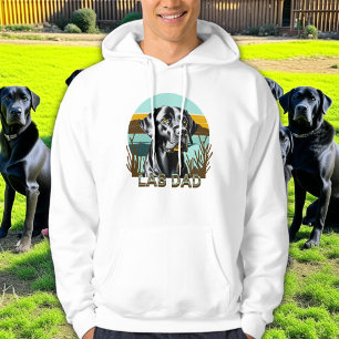 Black Labrador Retriever   Lab Pap Hoodie