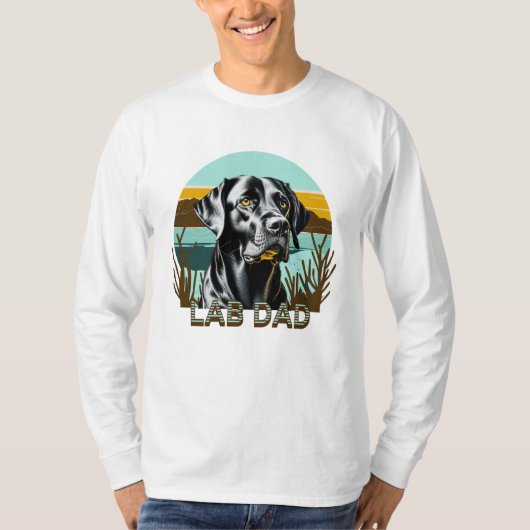 Black Labrador Retriever | Lab Pap T-shirt (Voorkant)