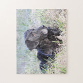 Black Labrador Retriever Legpuzzel (Verticaal)