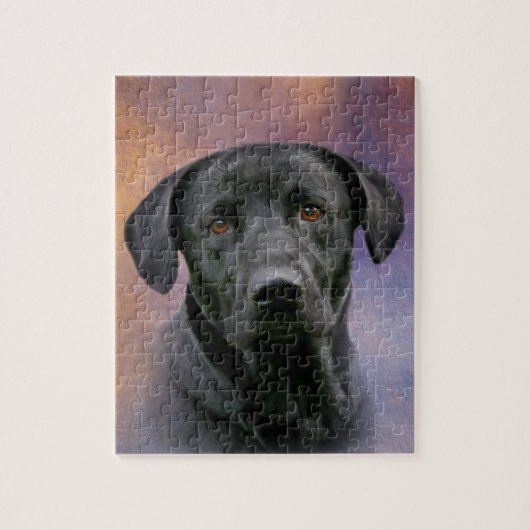 Black Labrador Retriever Legpuzzel (Verticaal)